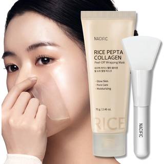 NACIFIC Rice Pepta Collagen Peel-Off Wrapping Mask 2.46oz. 70 g koreansk hudvård ansiktsmask som fuktar över natten Elasticitet FÖRSÄLJNING PORE