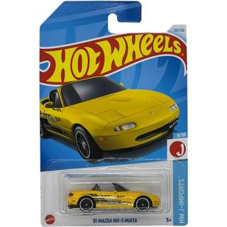 Hot Wheels 91 Mazda MX-5 Miata Gul HW J-Importer 6/10