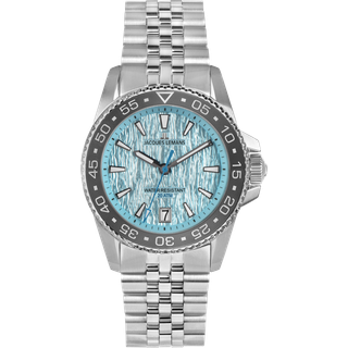 Jacques Lemans Liverpool Diver 1-2205M - Herre - 41 mm - Quartz - Mineralglas