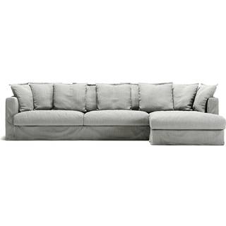 Decotique Betræk Til Le Grand Air 3-personers Sofa Divan Højre - Møbelbetræk Hør Ash Stripe - 11003176