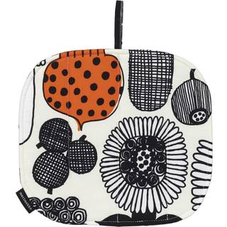 Marimekko Puutarhurin Parhaat grydelap White-black-orange
