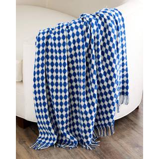 Designers Guild Lansdowne Plaid 130x190 Cm - Plaider & Tæpper Uld Cobalt - BLDG0312