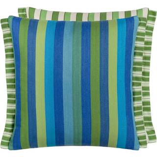 Designers Guild Cork Street Stripe Pude 43x43 Cm - Pyntepuder & Betræk Bomuld Cobalt - CCDG1611