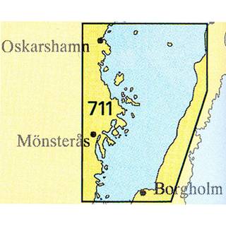 Skærgårdskort Sjöfartsverket 711 Borgholm - Oskarshamn (Udgave 2022)