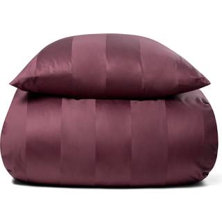 Luksus sengetøj - 240x220 cm - 100% bomuldssatin - Blommefarvet eksklusivt king size sengesæt fra By Borg