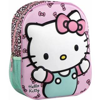 Hello Kitty 3D Rygsæk, Lyserød/Grøn