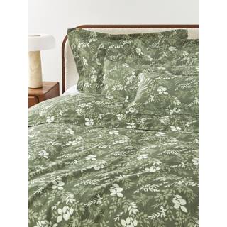 Dynebetræk med bladprint Pola