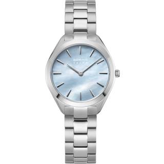 Bering - Solar dameur i poleret sølv 31 mm