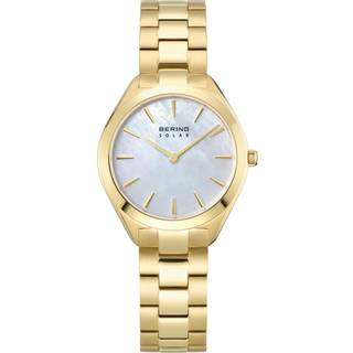 Bering - Solar dameur i poleret guld 31 mm