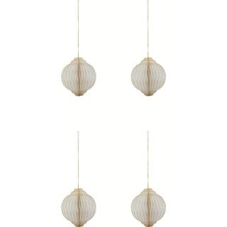 House Doctor Jule Papirpynt, 4stk, hvid & guld, Ø8