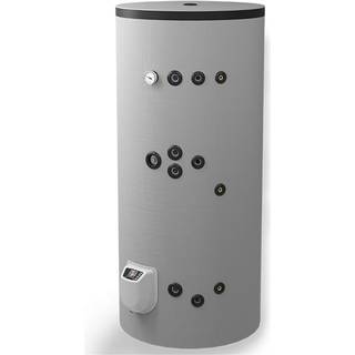 Solvarmebeholder 500 L - Fritstående med 2 spiraler og elektronisk kontrol