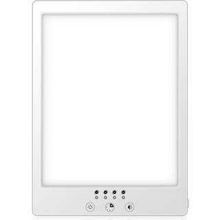 LED lysterapi lampe med timer - 14W, hvid, 12.000 LUX