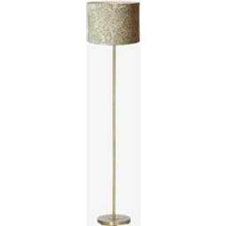 PR Home Gulvlampe Amy, Grøn, Stue/spisestue, Tekstil/stof/silke