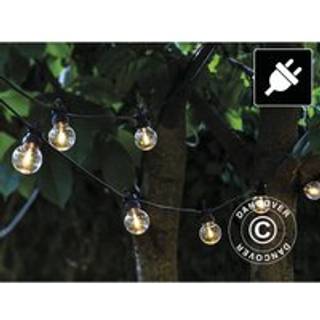 LED Lyskæde Suppleringssæt, Lucas, Sirius, 3m, Sort/Klar/Varm Hvid