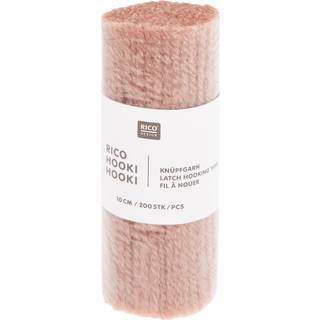 Rico Hooki Hooki Knüpfgarn - Altrosa