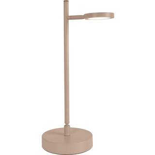LED-bordlampe Lupa, beige, højde 45 cm, metal touchdim