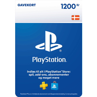 PlayStation Gavekort 1200 kr | PlayStation Store Gavekort | PSN Gavekort