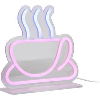 Leitmotiv neonlys Coffee bordlampe 22x21cm lyserød