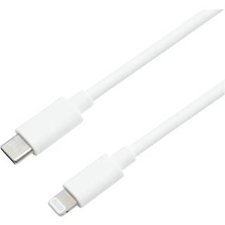 Eletra USB-C - Lightning 1M-kabel, hvid