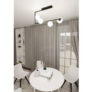 Soma 4 Sort/Opal loftslampe - Ø14 cm, E14, 230V, uden lyskilde