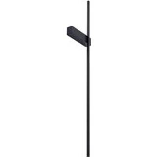 LED væglampe Natsumi Lindby, Sort, Stue/spisestue, Aluminium, Moderne