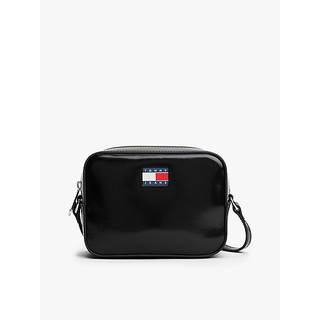 Shiny Logo Plaque Crossbody Camera Bag