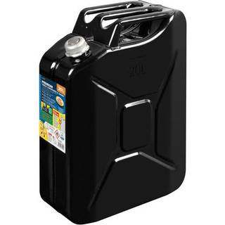Benzin Og Dieseldunk Stål - Jerry Can Premium - UN & TÜV/GS Godkendt 20L Sort