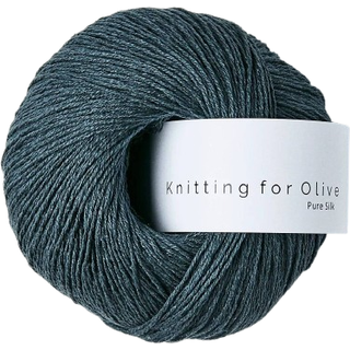 Knitting for Olive Pure Silk - Dyb Petroleumsblå