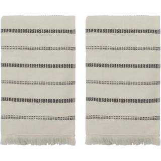 Meraki Håndklæde True Råhvid Sort Sæt Af 2