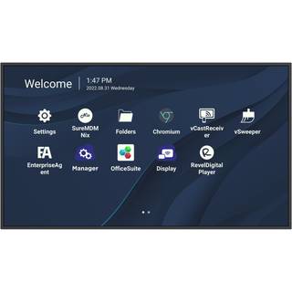 Viewsonic CDE4330 skilte display 109,2 cm (43") Wi-Fi 450 cd/m² 4K Ultra HD Sort Indbygget processer Android 11