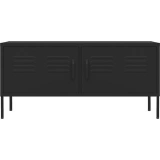 Tv-Skab 105X35X50 Cm Stål - Sort