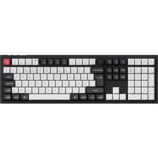 Keychron Q6 HE 100% Knob Wireless Tri-Mode QMK - Gateron 2.0 Magnetic Switch - Carbon Black - Gaming Tastatur - Nordisk - Sort