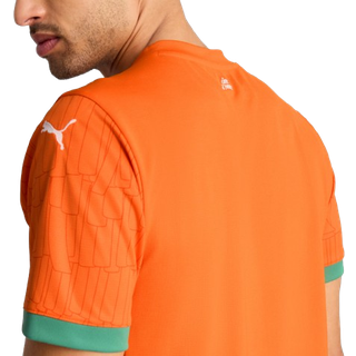 PUMA CÃ´te d&#39;Ivoire 2025 Home Jersey Men, Clothing, Rickie Orange/Jade Frost, L - Jade Frost - L
