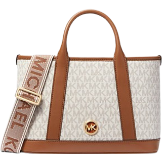 MK Luisa Small Signature Logo Satchel - Natural - Michael Kors - ONE SIZE
