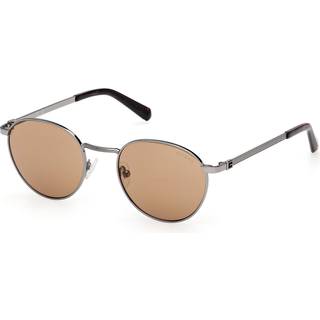 Guess Mand GU00272 08E Solbriller Metal Gunmetal Brun Rund Normal