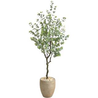 5 eukalyptus kunstigt tr i sandstens plantekasse