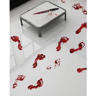 Blutige Fußabdrücke Bodensticker