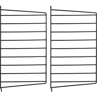 String Gavle 30x50 Cm 2-pak e - Gavle & Beslag Stål Sort - SW5030-13-2