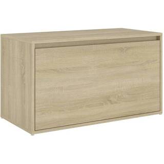 entrébænk 80x40x45 cm konstrueret træ sonoma-eg