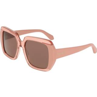 Ferragamo Kvinde SF2081S 668 Solbriller Acetat Brun Firkantet Normal
