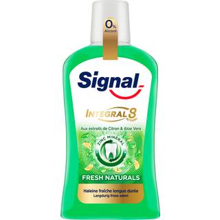 Zink Mundskyl SIGNAL Integral 8 Fresh Naturals Lemon & Aloe Vera 500ml