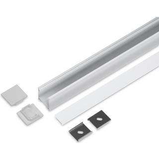 Aluminiumsprofil - Model L - 20mm LED strip - Alu