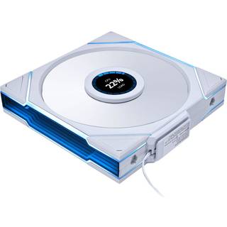 Lian Li UNI FAN TL-LCD Wireless 140 White - Kabinet køler - 140mm - Hvid med RGB - 29 dBA
