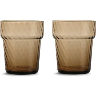 Byon Opacity vandglas 30 cl, brun, 2 stk.