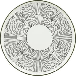 Marimekko Kukat Puhkeavat Tallerken 20 Cm - Asietter Stentøj Sort - 074494-196