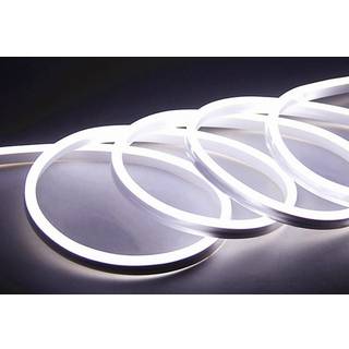 Kold hvid 8x16 CLIP-ON Neon Flex LED - 9W pr. meter, IP67, 230V