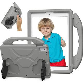 EIDERWOOD iPad 10.2" (2021 / 2020 / 2019) / Air (2019) Børne Tablet Cover m. Indbygget Ståfunktion - Grå