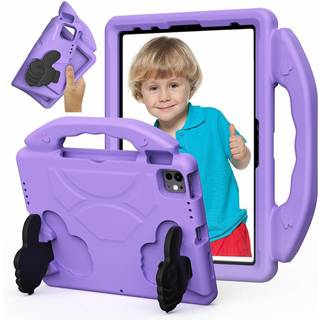 EIDERWOOD iPad Pro 11" (2024 - 2018) / Air (2022 / 2020) Børne Tablet Cover m. Indbygget Ståfunktion - Lilla