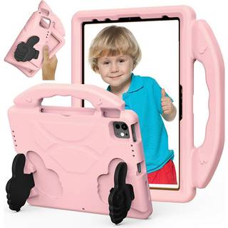 EIDERWOOD iPad Pro 11" (2024 - 2018) / Air (2022 / 2020) Børne Cover m. Thumb Kickstand - Lyserød
