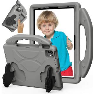 EIDERWOOD iPad Pro 11" (2024 - 2018) / Air (2022 / 2020) Børne Tablet Cover m. Indbygget Ståfunktion - Grå